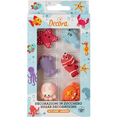 Generic - Cukrové mořské zvířata dekorace - Barevné - Dekorace Generic - Cukrové mořské zvířata dekorace - Barevné - Dekorace
