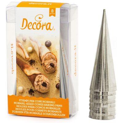Decora Rostfritt Stål Glassvåffelformar - 8 st Decora Rostfritt Stål Glassvåffelformar - 8 st