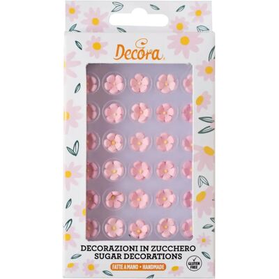 Decora KARMA Piccole Decorazioni di Fiori di Zucchero Rosa - Decorazioni Decora KARMA Piccole Decorazioni di Fiori di Zucchero Rosa - Decorazioni