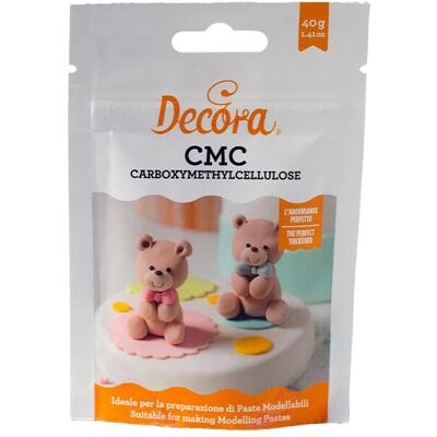 Decora CMC 40g - Additivo alimentare per decorazioni di torte Decora CMC 40g - Additivo alimentare per decorazioni di torte