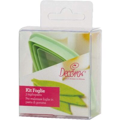 Kit Decora 3 tagliapasta foglia lunga Kit Decora 3 tagliapasta foglia lunga