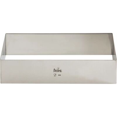 Decora 0063763 Rostfritt stål kakform - 26x11x4.5cm Decora 0063763 Rostfritt stål kakform - 26x11x4.5cm