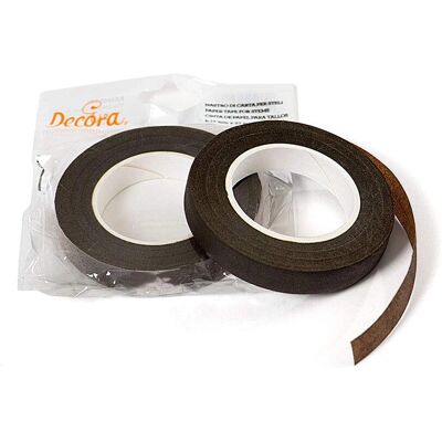 Decora Braune Papierband - Blumenarrangements - 12mm x 27m Decora Braune Papierband - Blumenarrangements - 12mm x 27m
