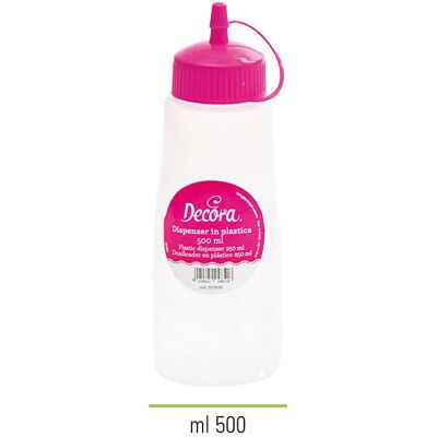 Decora Flacon Doseur Fuchsia - 500 ml - Distributeur Decora Flacon Doseur Fuchsia - 500 ml - Distributeur