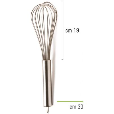 Batidor de Acero Inoxidable Decora - 30cm - Batidor Batidor de Acero Inoxidable Decora - 30cm - Batidor
