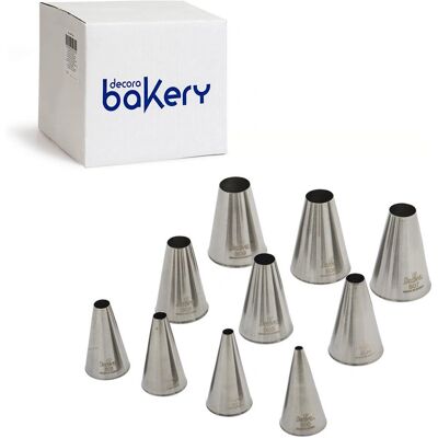 Decora 0263484 - Ensemble de douilles en acier inoxydable - Kit de boulangerie Decora 0263484 - Ensemble de douilles en acier inoxydable - Kit de boulangerie
