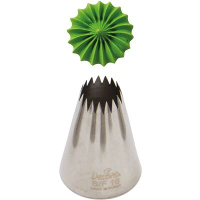 Decora 0263543 - Rostfritt stål fransk stjärnmunstycke - Patisserivätska Decora 0263543 - Rostfritt stål fransk stjärnmunstycke - Patisserivätska