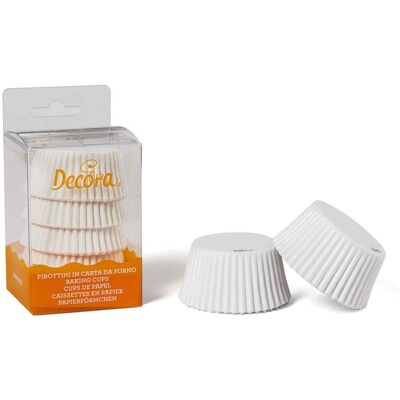 Decora 75 White Baking Cups - Baking Cups Decora 75 White Baking Cups - Baking Cups