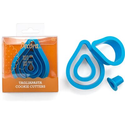 Decora Set van 4 Uitstekers - Blauw Decora Set van 4 Uitstekers - Blauw