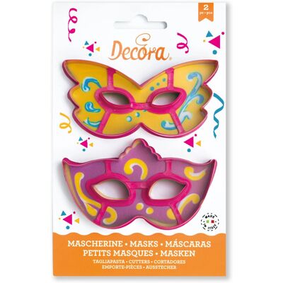 Decora 0255107 Multicolore - Set di stampi a forma di maschera Decora 0255107 Multicolore - Set di stampi a forma di maschera