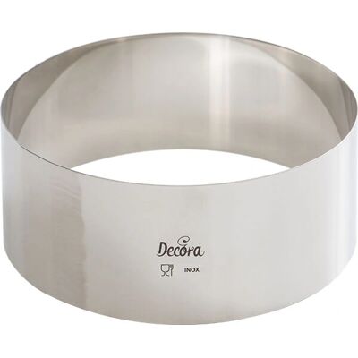 Decora 0063747 Rostfritt Stål Tårtform - 16 x 6 cm Decora 0063747 Rostfritt Stål Tårtform - 16 x 6 cm