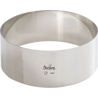 Decora 0063748 Molde de Pastel de Acero Inoxidable - Diámetro 18cm Decora 0063748 Molde de Pastel de Acero Inoxidable - Diámetro 18cm