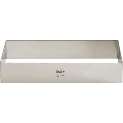 Decora 0063769 - Taartvorm - Roestvrij staal - Zilver - 40x30x4.5cm Decora 0063769 - Taartvorm - Roestvrij staal - Zilver - 40x30x4.5cm