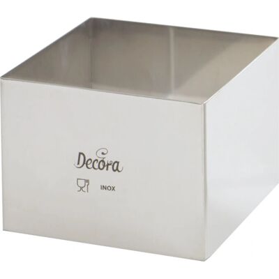 Decora Taartvorm - Vierkant 15x15x6 cm Decora Taartvorm - Vierkant 15x15x6 cm