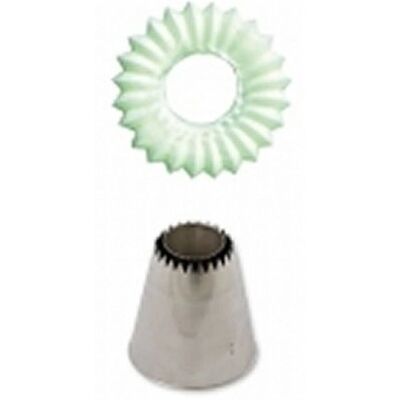 Decora RVS Spuitmondje - Groot Sultane Dicht - Icing Spuitaccessoire Decora RVS Spuitmondje - Groot Sultane Dicht - Icing Spuitaccessoire