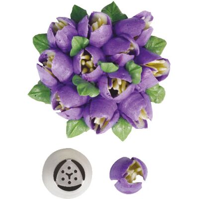 Decora 0263458 - Douille à tulipe 3D en acier inoxydable - Douille à pâtisserie Decora 0263458 - Douille à tulipe 3D en acier inoxydable - Douille à pâtisserie