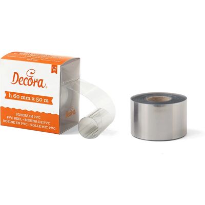 Decora PVC Voedselrol - 50M x H 60MM - Voedselveilig Decora PVC Voedselrol - 50M x H 60MM - Voedselveilig