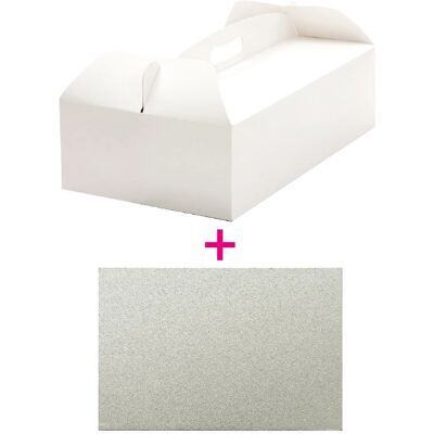 Decora - 0340113 - Rechthoekig - Wit - Taartbewaar doos Decora - 0340113 - Rechthoekig - Wit - Taartbewaar doos