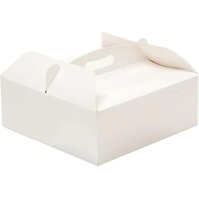Decora Boîte à Gâteaux Carrée Blanche - 23x23x10 cm Decora Boîte à Gâteaux Carrée Blanche - 23x23x10 cm