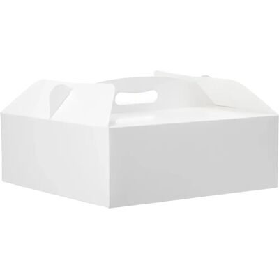Decora Modèle 0340202 Boîte à Gâteau Blanche avec Poignée - Boîte à Gâteau Decora Modèle 0340202 Boîte à Gâteau Blanche avec Poignée - Boîte à Gâteau