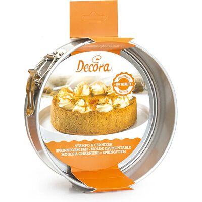 Forma de Bolo Decora - Base Removível Aço Inoxidável 20cm Forma de Bolo Decora - Base Removível Aço Inoxidável 20cm