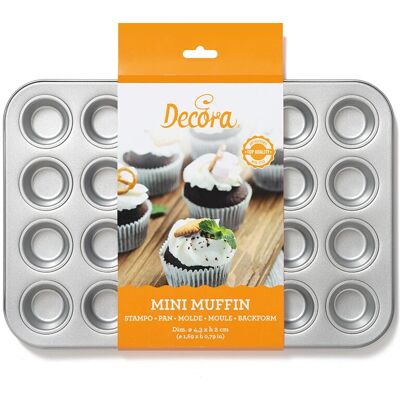Decora 70035 Moule à Cuisson - 24 Mini Muffins Decora 70035 Moule à Cuisson - 24 Mini Muffins