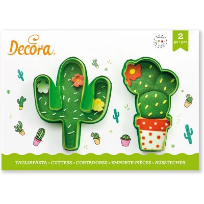 Decora 0255072 Vert - Set de 2 emporte-pièces cactus - Ustensiles de cuisine Decora 0255072 Vert - Set de 2 emporte-pièces cactus - Ustensiles de cuisine