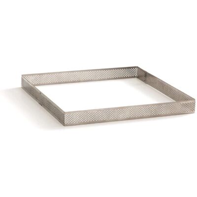 Decora Moule à Pâtisserie Microperforé Acier Inoxydable Carré 20cm - Moule Decora Moule à Pâtisserie Microperforé Acier Inoxydable Carré 20cm - Moule