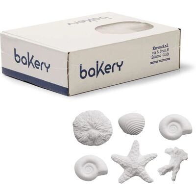 Bakery - 45 Conchiglie Zucchero - Bianco - Gluten Free - Decorazioni Bakery - 45 Conchiglie Zucchero - Bianco - Gluten Free - Decorazioni