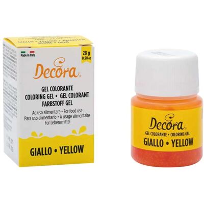 Decora Colorante Gel Giallo - Pasta di Zucchero, Glassa Decora Colorante Gel Giallo - Pasta di Zucchero, Glassa