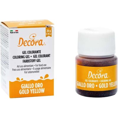Decora - Colorante In Gel Per Alimenti - Giallo Oro - Colorante alimentare Decora - Colorante In Gel Per Alimenti - Giallo Oro - Colorante alimentare