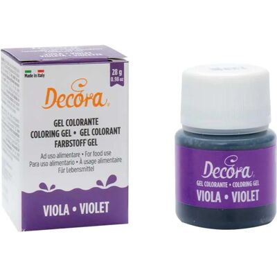 Gel Alimentare Viola Decora - 28g - Colorante per Dolci e Glasse Gel Alimentare Viola Decora - 28g - Colorante per Dolci e Glasse