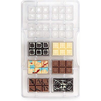 Karma - Professionele polycarbonaat chocoladevorm - 10 holtes Karma - Professionele polycarbonaat chocoladevorm - 10 holtes