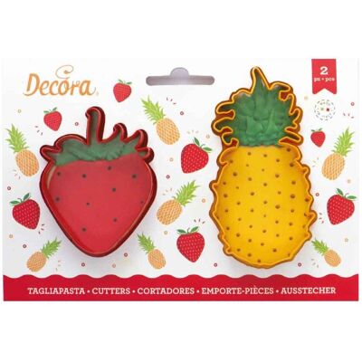 Decora - 2-Cutters - Ananas - Cookie Cutters Decora - 2-Cutters - Ananas - Cookie Cutters