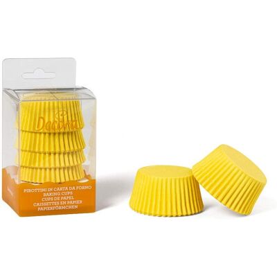 Decora - 75 Gelbe Backförmchen 50x32mm Decora - 75 Gelbe Backförmchen 50x32mm