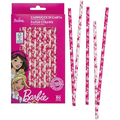 Decora Barbie 21cm Ø6mm Strohhalme - Straws Decora Barbie 21cm Ø6mm Strohhalme - Straws