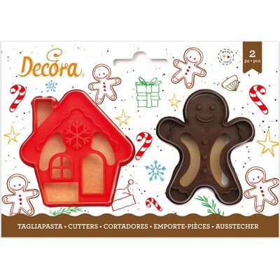 Set di stampi Decora - Casa di Natale e omino di pan di zenzero Set di stampi Decora - Casa di Natale e omino di pan di zenzero