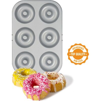 Molde para hornear Decora 70036 - molde para donuts antiadherente Molde para hornear Decora 70036 - molde para donuts antiadherente