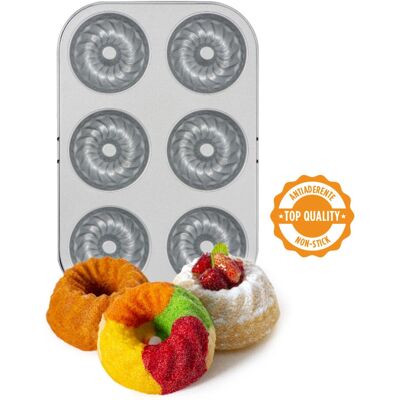 Decora Model - Bakvorm - Non-stick, Ovenbestendig - 6 Vakken Decora Model - Bakvorm - Non-stick, Ovenbestendig - 6 Vakken