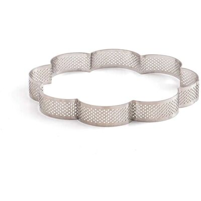 BIGHOUSE IT Microperforatie Stalen Mal - 16x16cm - 3,5cm H - Ovenmal BIGHOUSE IT Microperforatie Stalen Mal - 16x16cm - 3,5cm H - Ovenmal