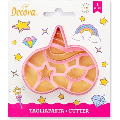 Decora 255100 Coupe-pâtisserie masque de licorne - Coupe-pâtisserie Decora 255100 Coupe-pâtisserie masque de licorne - Coupe-pâtisserie