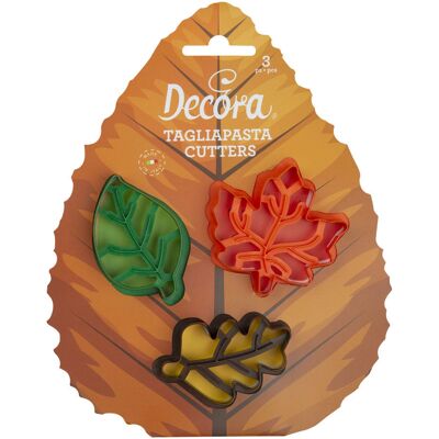 Decora Koekjesuitstekerset - Herfstbladeren - Voedselveilig Decora Koekjesuitstekerset - Herfstbladeren - Voedselveilig