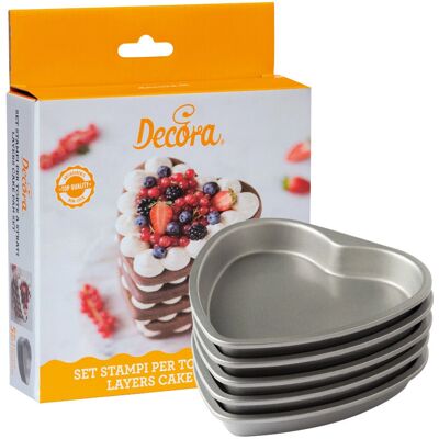 Decora 0070034 Forma na Ciasto - Serce, 15x15x2 cm - Forma na Ciasto Decora 0070034 Forma na Ciasto - Serce, 15x15x2 cm - Forma na Ciasto
