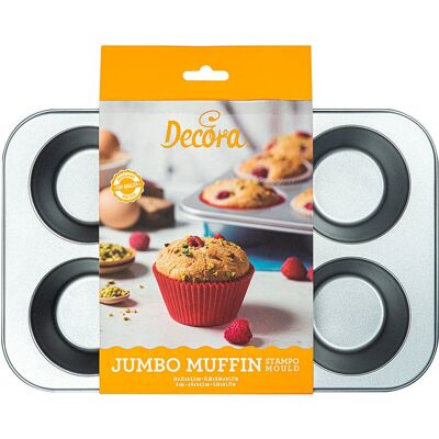 Decora Moule à Muffin Jumbo - Plat de Cuisson Decora Moule à Muffin Jumbo - Plat de Cuisson