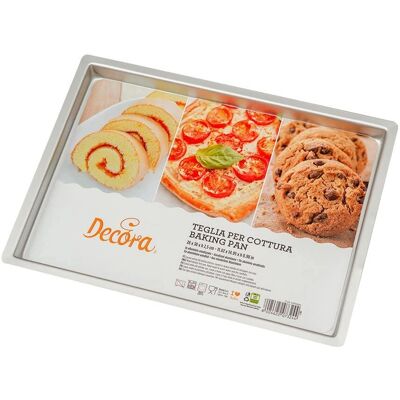 Decora Professionell rektangulär bakplåt i aluminium Decora Professionell rektangulär bakplåt i aluminium