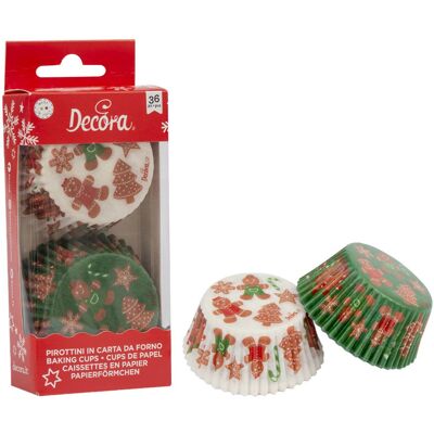 Decora 0339874 - 5 cm - bonhommes en pain d'épice - 36 moules à muffins Decora 0339874 - 5 cm - bonhommes en pain d'épice - 36 moules à muffins