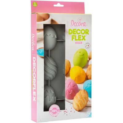 Decora 9260407 Candy Schokoladenform Silikon Weiß - Eier Form - Silikonform Decora 9260407 Candy Schokoladenform Silikon Weiß - Eier Form - Silikonform