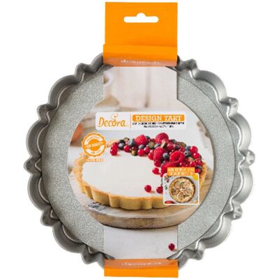 Moule à pâtisserie Decora 0075051 - Tarte ronde - Antiadhésif - Base mobile Moule à pâtisserie Decora 0075051 - Tarte ronde - Antiadhésif - Base mobile