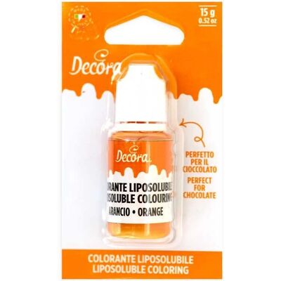 Decora - Colorante Liquido Liposolubile Arancione - Arancione Decora - Colorante Liquido Liposolubile Arancione - Arancione