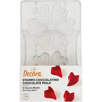 Decora - Moule en forme de cœur 12 cavités 30x40x20mm Decora - Moule en forme de cœur 12 cavités 30x40x20mm